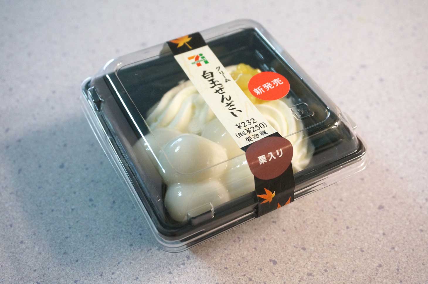 白玉がモチモチ！セブンイレブンのクリーム白玉ぜんざい（栗入り）を食べてみた