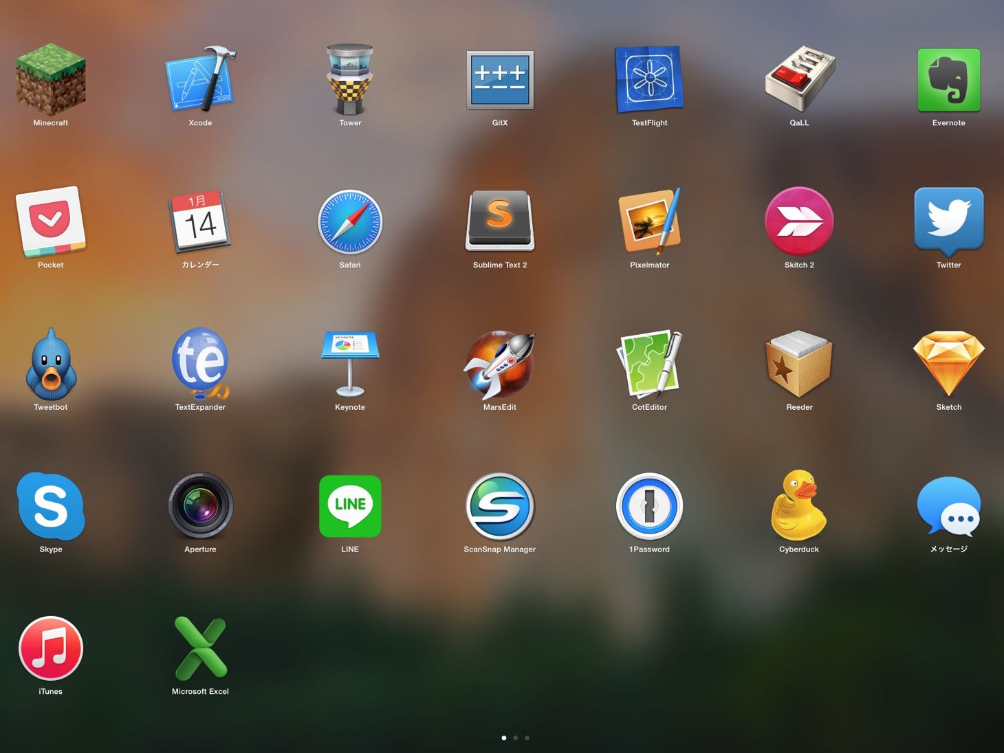 【Mac】Launchpadの1画面目に置いているオススメなアプリ（2015年1月版）