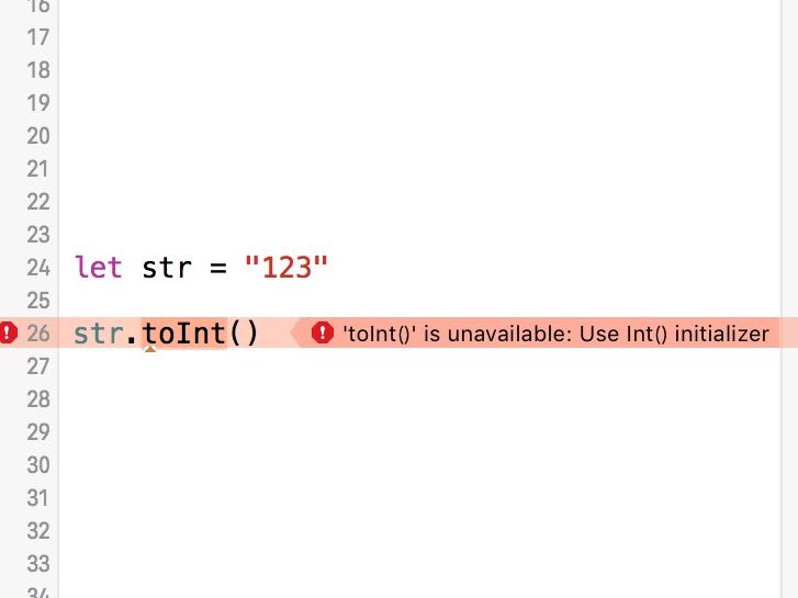 Swift 2でtoIntが使えない！unavailableエラーが出た時の対処方法
