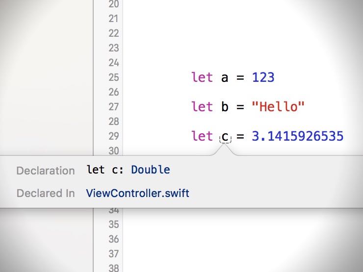【Swift】Xcodeで型推論された変数や定数の型を調べる方法
