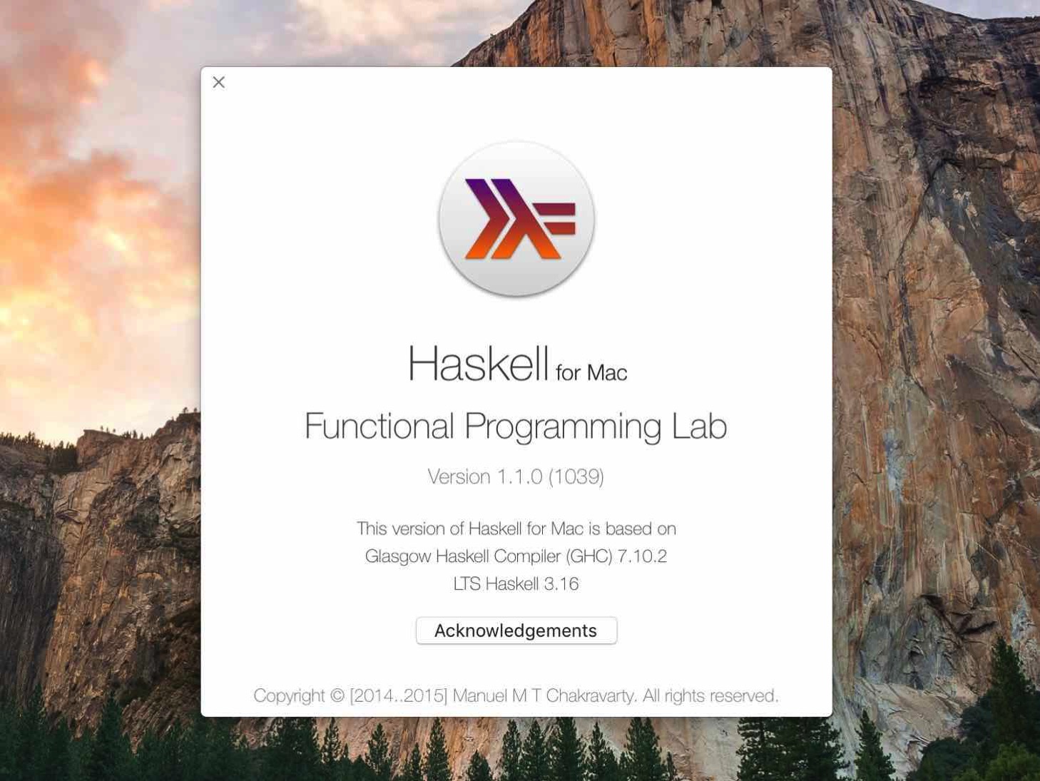 Playground搭載のHaskell for Macをインストールして使ってみた