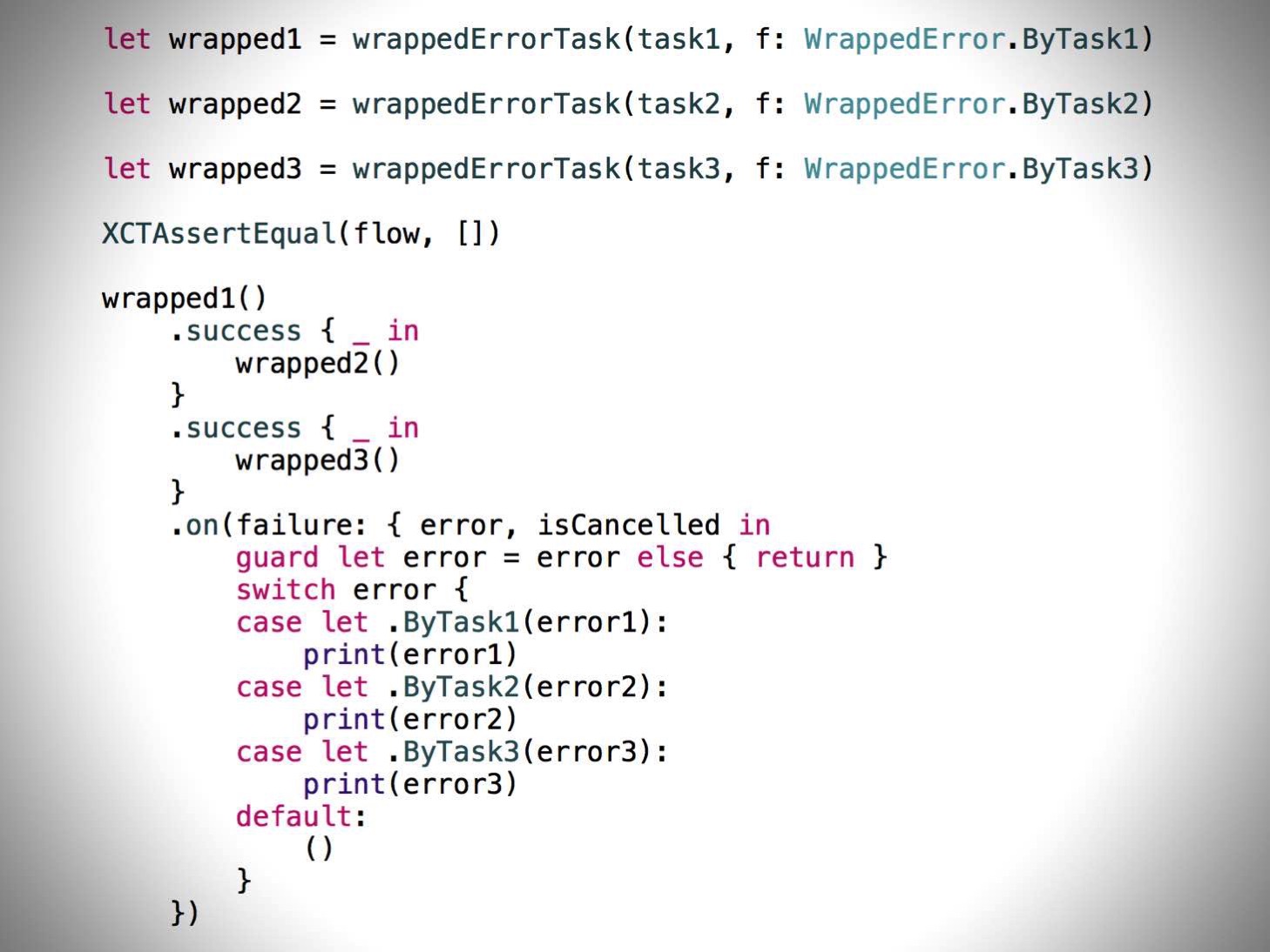 SwiftTaskで失敗したタスクによって異なるエラー処理を行う方法
