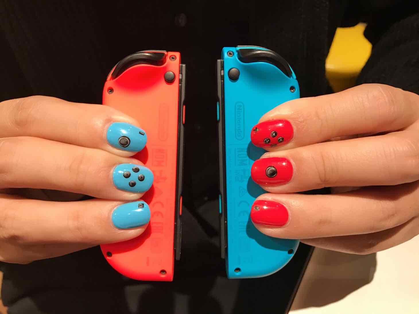 【メンズネイル】Nintendo Switchネイルしてもらった！